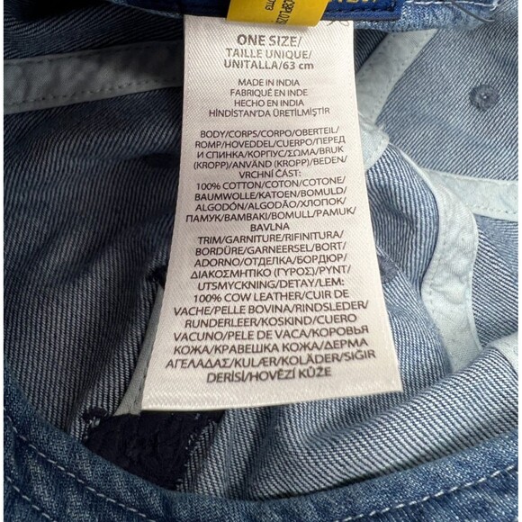 Polo Ralph Lauren Big Pony Denim Men's Blue #3 Baseball Ball Cap Hat - Picture 11 of 12